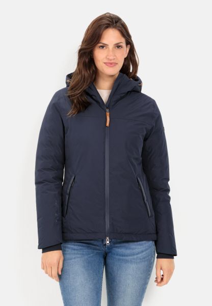 Dark Blue Jackets & Vests Efficient Womenswear Texxxactive® Functional Jacket In Recycled Polyester Camel Active