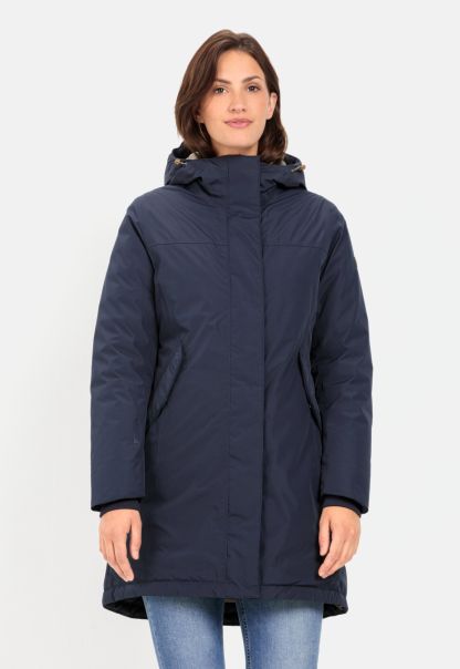 Womenswear Texxxactive® Functional Coat Made From Recycled Polyester Dark Blue Camel Active Quality Jackets & Vests