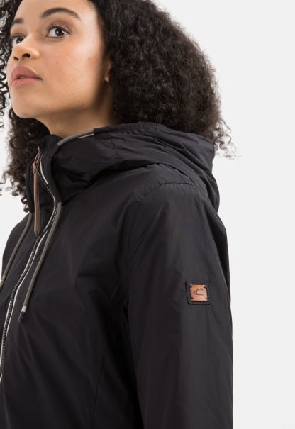 Black Camel Active Womenswear Long Windbreaker Made From Recycled Polyester Jackets & Vests Coupon