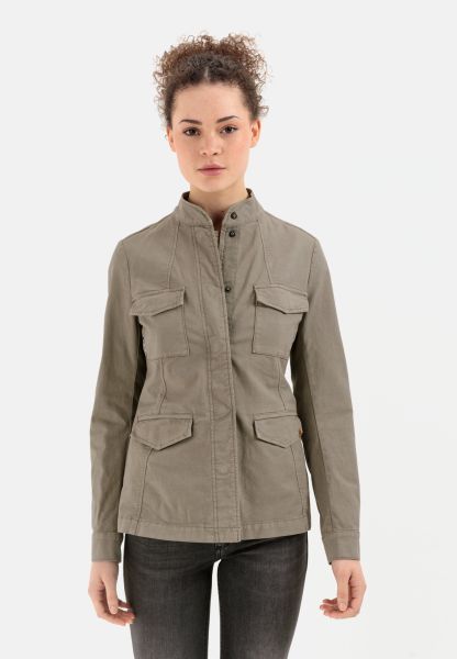 Khaki Giveaway Field Jacket In A Cotton Mix Jackets & Vests Womenswear Camel Active