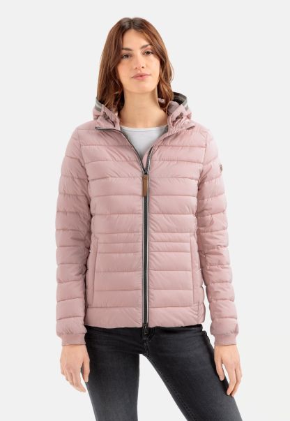 Jackets & Vests Quilted Jacket With Detachable Hood Camel Active Womenswear Rose Smart