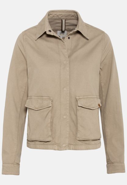 Worker Jacket In A Comfortable Cotton Mix Jackets & Vests Reliable Camel Active Beige Womenswear