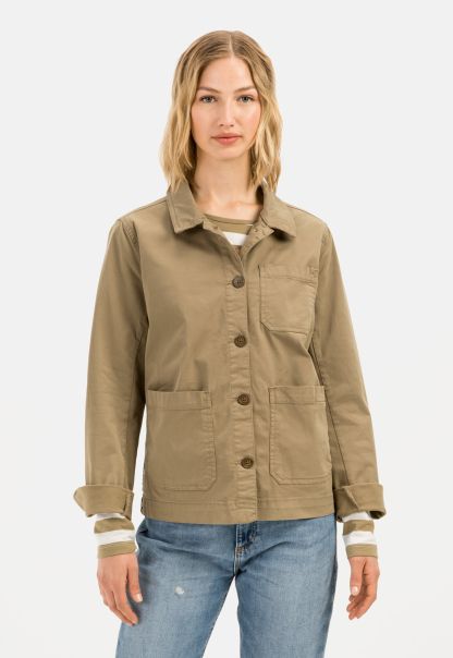 Camel Active Womenswear Charming Jackets & Vests Thyme Cotton Jacket