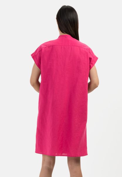 Summer Slip Dress In Linen Mix Dresses & Jumpsuits Camel Active Pink Womenswear Hot