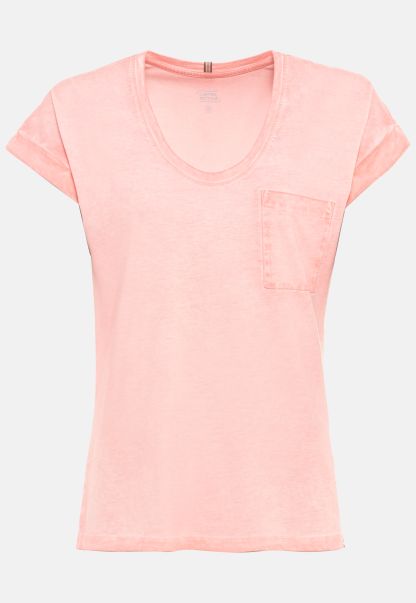 Rose T-Shirts & Polos Womenswear Maximize T-Shirt Made From A Cotton-Modal Mix Camel Active