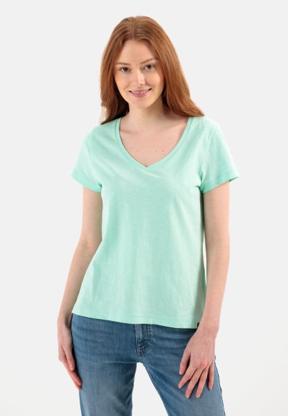 T-Shirt From Organic Cotton Womenswear Bespoke T-Shirts & Polos Camel Active Green