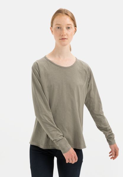 T-Shirts & Polos Light Khaki Camel Active Womenswear Exceed Longsleeve Shirt Made From Pure Cotton