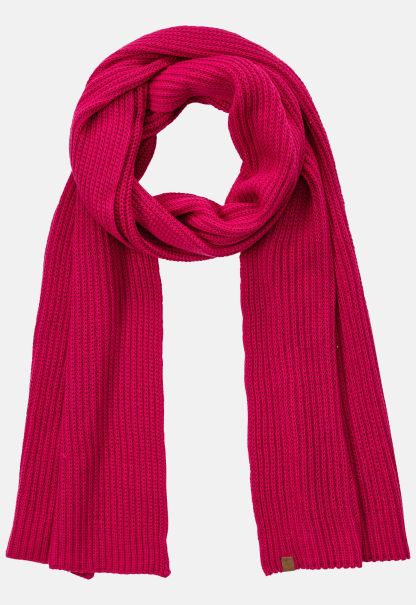 Camel Active Womenswear Scarves & Shawls Soft Scarf  In Pure Cotton Serene Magenta