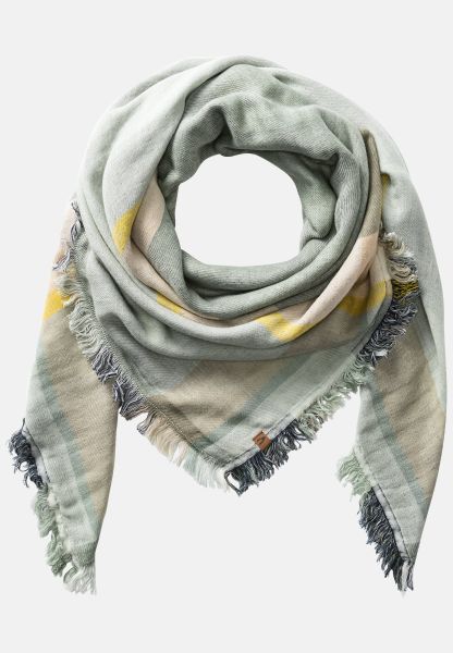 Scarves & Shawls Green Camel Active Fine Woven Scarf Made From Soft Cotton Mix Womenswear Tested