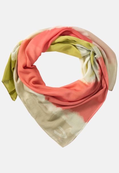 Scarves & Shawls Durable Green Womenswear Camel Active Fashion Scarf In A Beautiful Summer Print