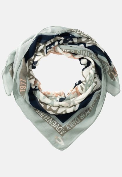 Fashion Scarf In Quality Cotton-Modal Mix Camel Active Wholesome Grey Womenswear Scarves & Shawls