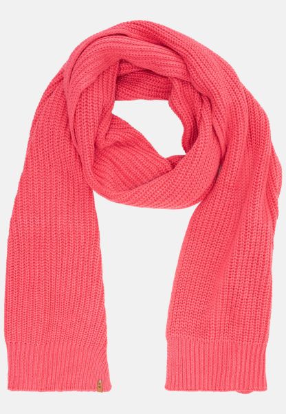 Scarves & Shawls Knitted Scarf With Cashmere Content Red Bargain Camel Active Womenswear