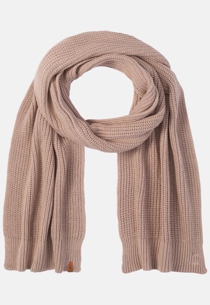 Womenswear Knitted Scarf With Cashmere Scarves & Shawls Camel Active Time-Limited Discount Rose