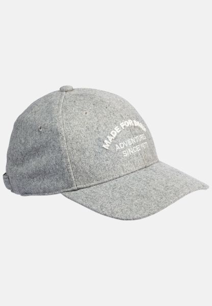 Caps & Hats Womenswear Coupon Grey Camel Active Sixpannel Cap With Statement Embroidery