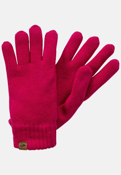 Magenta Gloves Womenswear Lined Knitted Gloves Camel Active Premium