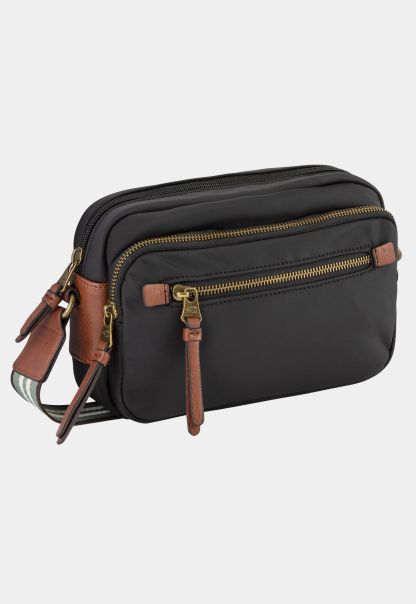 Bags & Backpacks Cross Bag With Zipper Black Womenswear Camel Active Liquidation