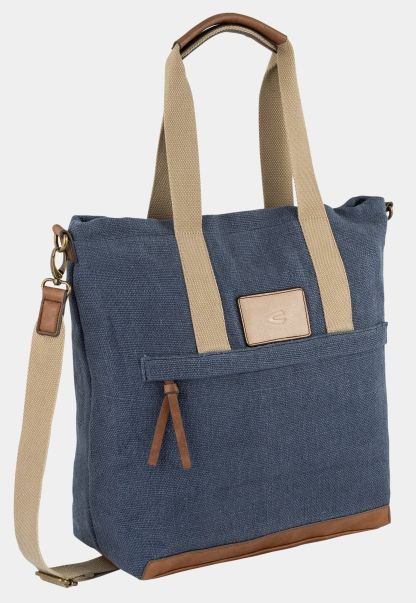 Camel Active Shopper Bag With Adjustable Shoulder Strap Bags & Backpacks Womenswear Blue Artisan