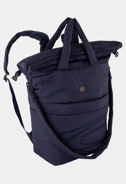 Womenswear Camel Active Darkblue Backpack Claire Padded Nylon Guaranteed Bags & Backpacks