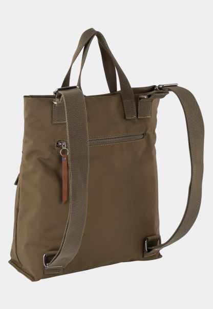 Backpack Made From Matt Nylon Camel Active Womenswear Bags & Backpacks Olive Green Latest