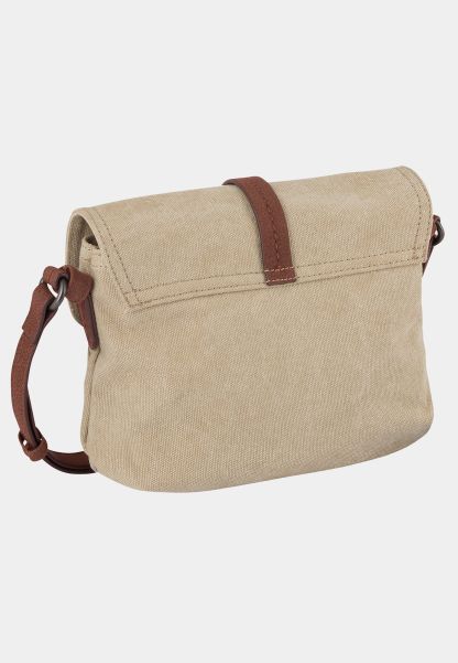 Bags & Backpacks Sustainable Womenswear Cross Bag Aubrey With Adjustable Canvas Shoulder Straps Camel Active Beige