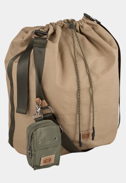 Womenswear Bags & Backpacks Beige Camel Active Price Meltdown Cross Bag Laona Made Of Lightweight Canvas Material