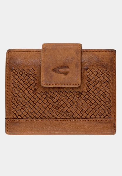 Wallets & Cases Long-Lasting Cognac Camel Active Womenswear Flap Wallet Made From Genius Leather