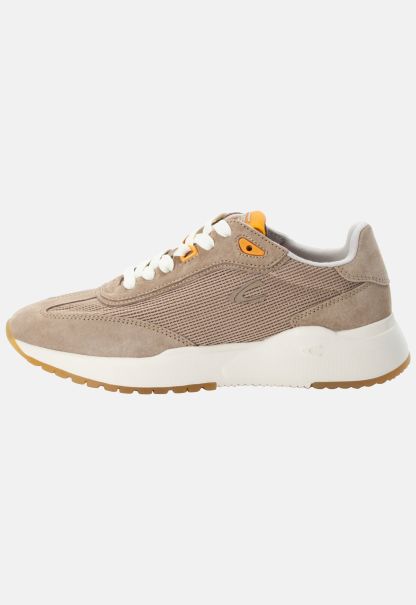 Womenswear Sneaker Sneaker Ramble Made From Material Mix Camel Active Taupe Bespoke