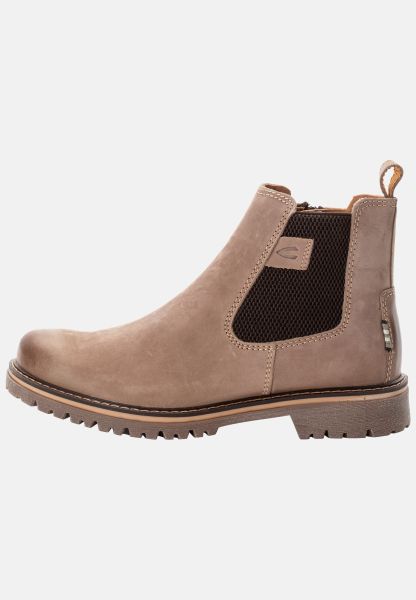 Boots Chelsea Boot Made From Genuine Leather Camel Active Rugged Womenswear Beige