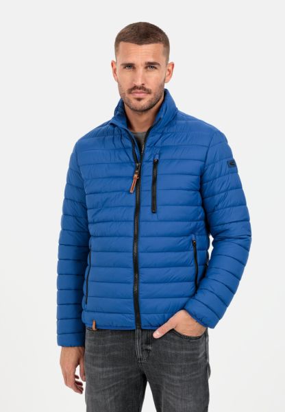 Camel Active Beauty Quilted Jacket In Recycled Polyamide Jackets & Vests Blue Menswear