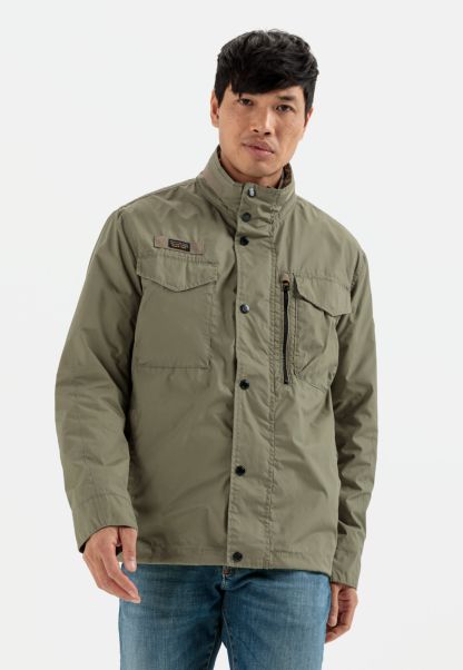 Dynamic Light Blouson With Stand-Up Collar Jackets & Vests Camel Active Menswear Khaki