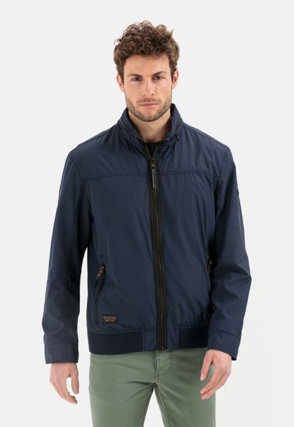 Dark Blue Camel Active Jackets & Vests Menswear Lightweight Blouson In Recycled Polyester Limited Time Offer