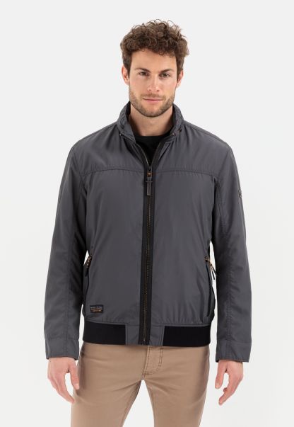 Popular Jackets & Vests Dark Grey Menswear Camel Active Lightweight Blouson In Recycled Polyester