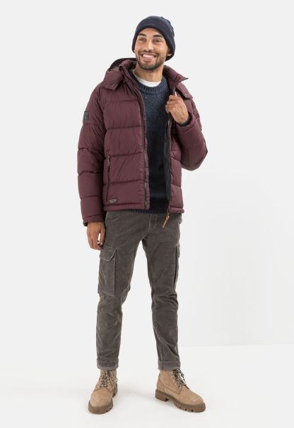 Price Drop Red Lined Blouson With Hood Camel Active Jackets & Vests Menswear