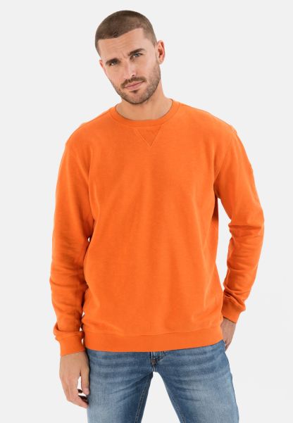 Sweatshirts & Hoodies Camel Active Orange Menswear Cotton Sweatshirt Special Deal