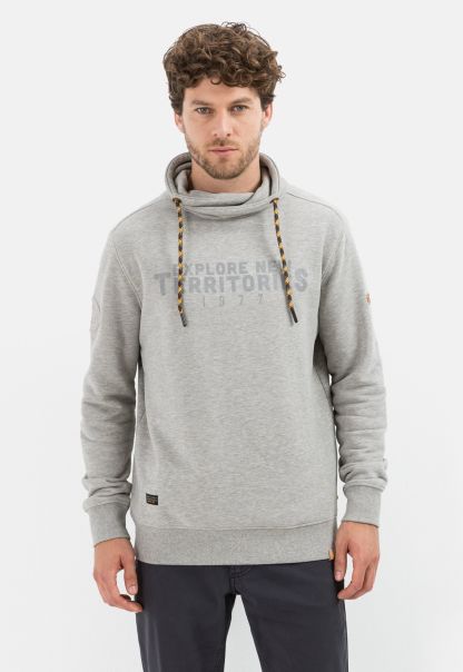 Deal Menswear Sweatshirts & Hoodies Grey Camel Active Jumper With Shawl Collar