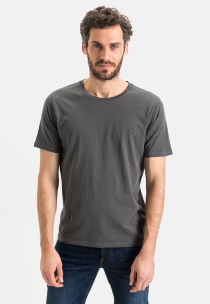 Cheap Menswear Grey Short-Sleeve Basic T-Shirt Made From Pure Cotton Camel Active T-Shirts & Polos