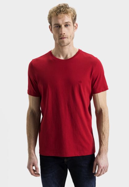 Red Menswear Short-Sleeve T-Shirt Made From Pure Cotton Fire Sale Camel Active T-Shirts & Polos