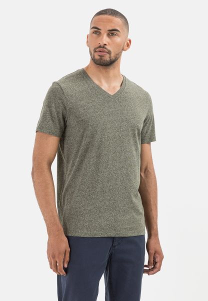 T-Shirts & Polos Short Sleeve T-Shirt From Organic Cotton Purchase Camel Active Menswear Green