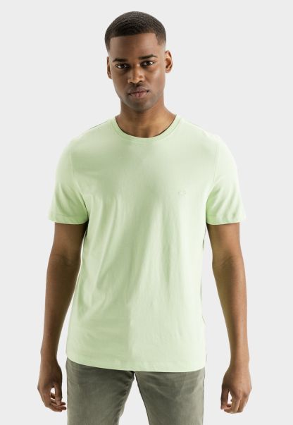 Light Green Short-Sleeve T-Shirt Made From Pure Cotton T-Shirts & Polos Menswear Camel Active Exceed