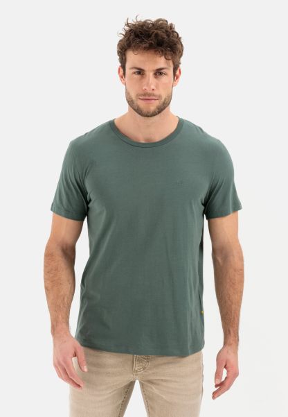 Menswear T-Shirts & Polos Safe Camel Active Short Sleeve T-Shirt In Organic Cotton Green