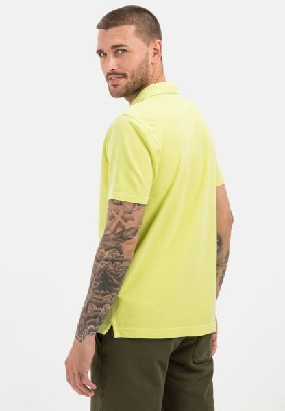 Menswear Cotton Short Sleeve Polo Shirt Light Green Deal Camel Active T-Shirts & Polos