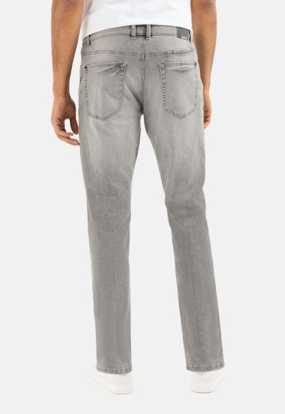 Intuitive Camel Active Grey Menswear Tapered Fit Jeans With Smartphone Pocket Jeans