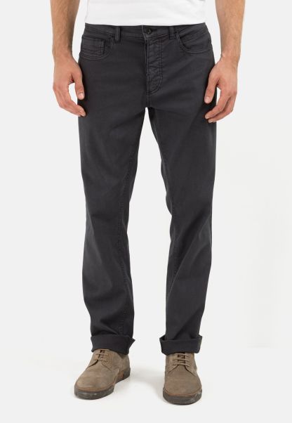 Camel Active Popular Relaxed Fit 5-Pocket Trousers Menswear Jeans Grey