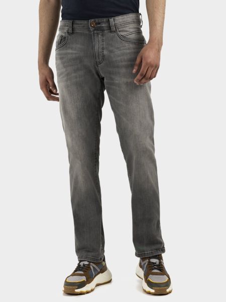 Grey Top Camel Active Jeans Menswear Regular Fit 5-Pocket Organic Cotton Jeans