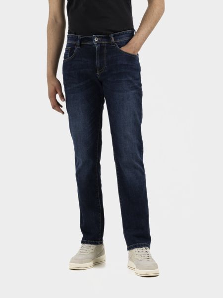 Modern Camel Active Menswear Blue Relaxed Fit 5-Pocket Jeans In Cotton Jeans