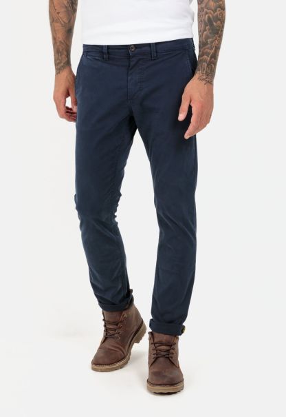 Menswear Blue Trousers Camel Active Enrich Slim Fit Chino