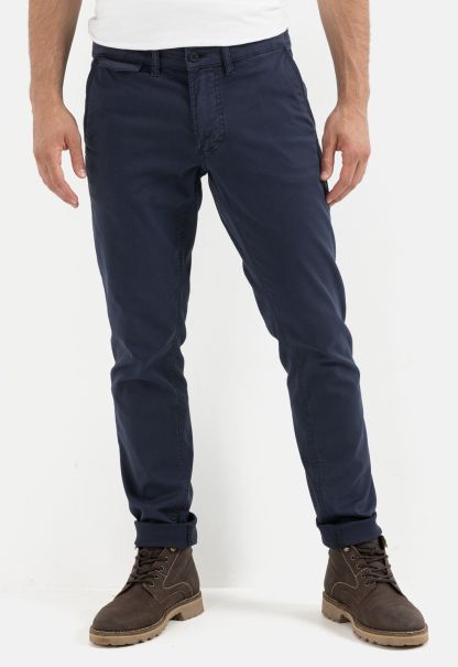 Personalized Camel Active Trousers Dark Blue Slim Fit Chino Menswear