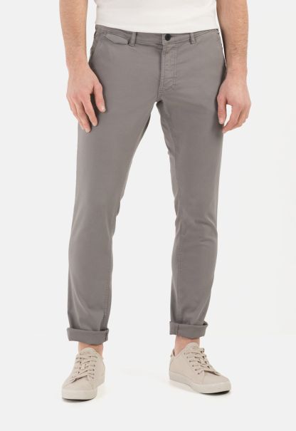 Menswear Ignite Grey Trousers Camel Active Slim Fit Cotton Chino