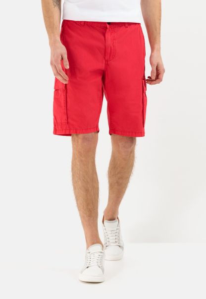 Camel Active Eclectic Cargo Short From Pure Cotton Menswear Shorts & Bermudas Red