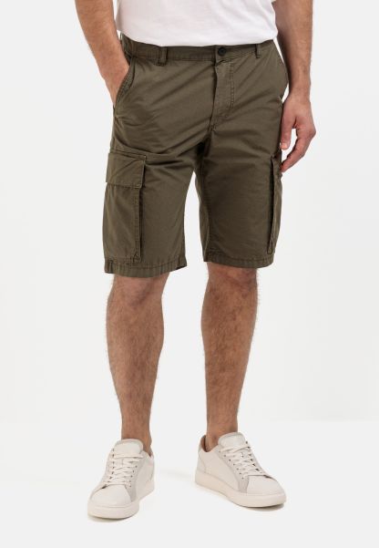 Seamless Olive Brown Cargo Shorts Regular Fit Menswear Shorts & Bermudas Camel Active